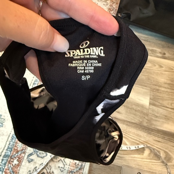 Spalding Black and White Tie-Dye Tank Top small - Picture 5 of 6